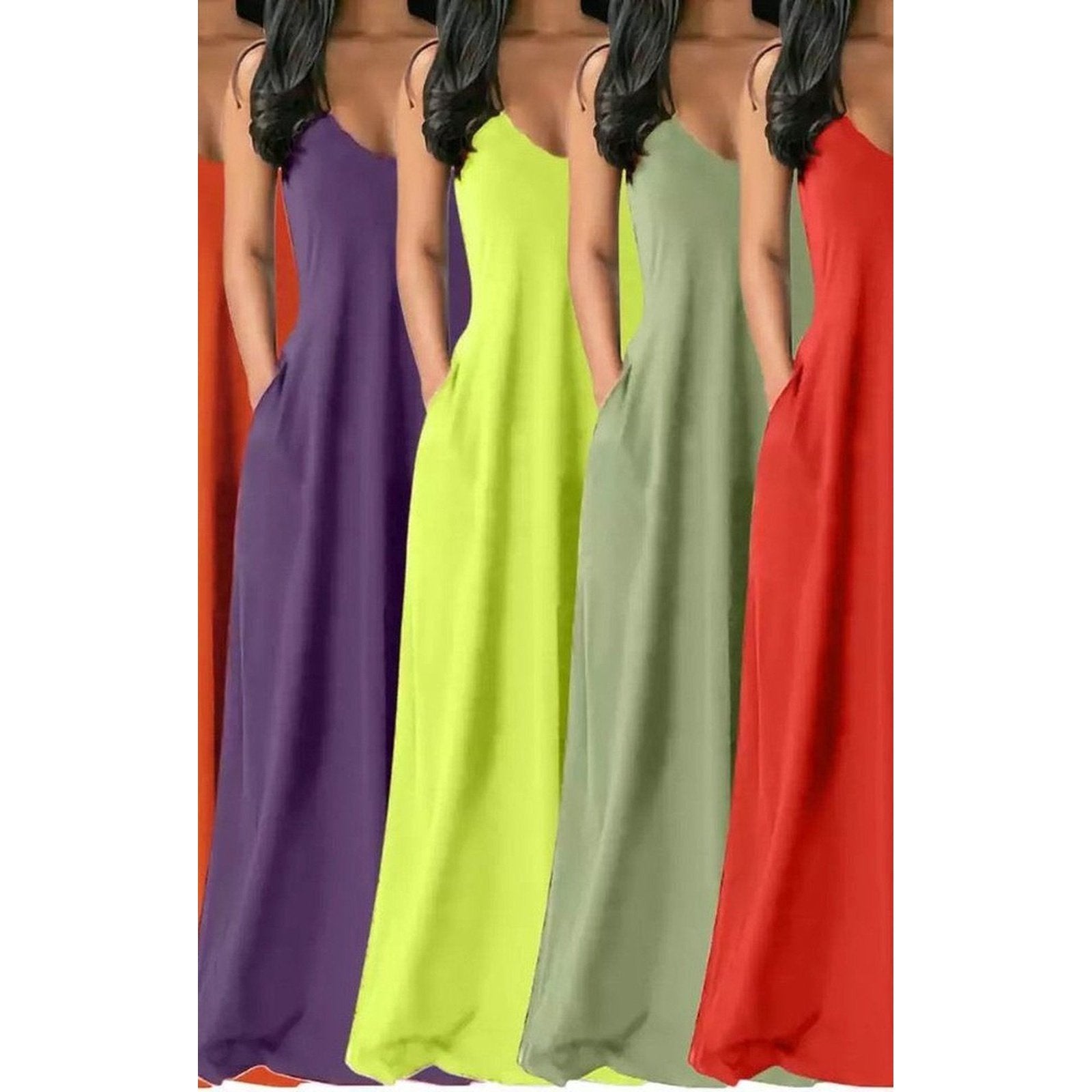 Sexy Flowy Maxi Sun Dresses (Many Colors)