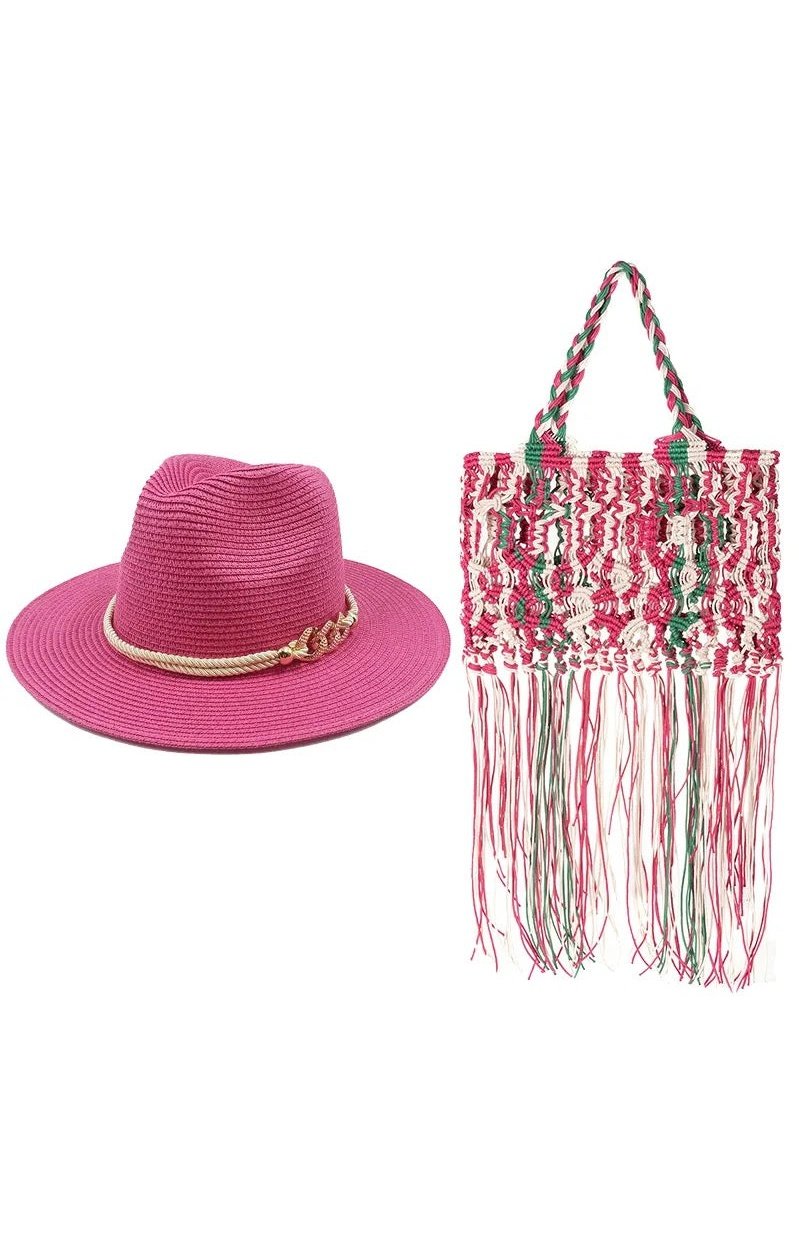 Sun Hat Matching Bag (2 Colors)