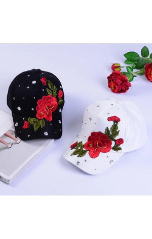 Roses Baseball Cap Women Hat (Many Colors)