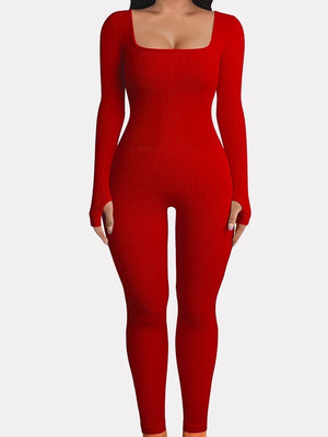 Yoga Jumpsuit Long Sleeve Seamless Slim Fit ( Many Colors)