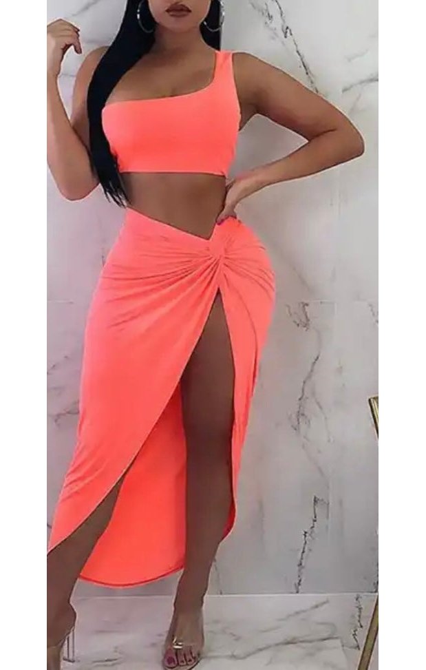 Sexy Two Piece Skirt Set (Many Colors)