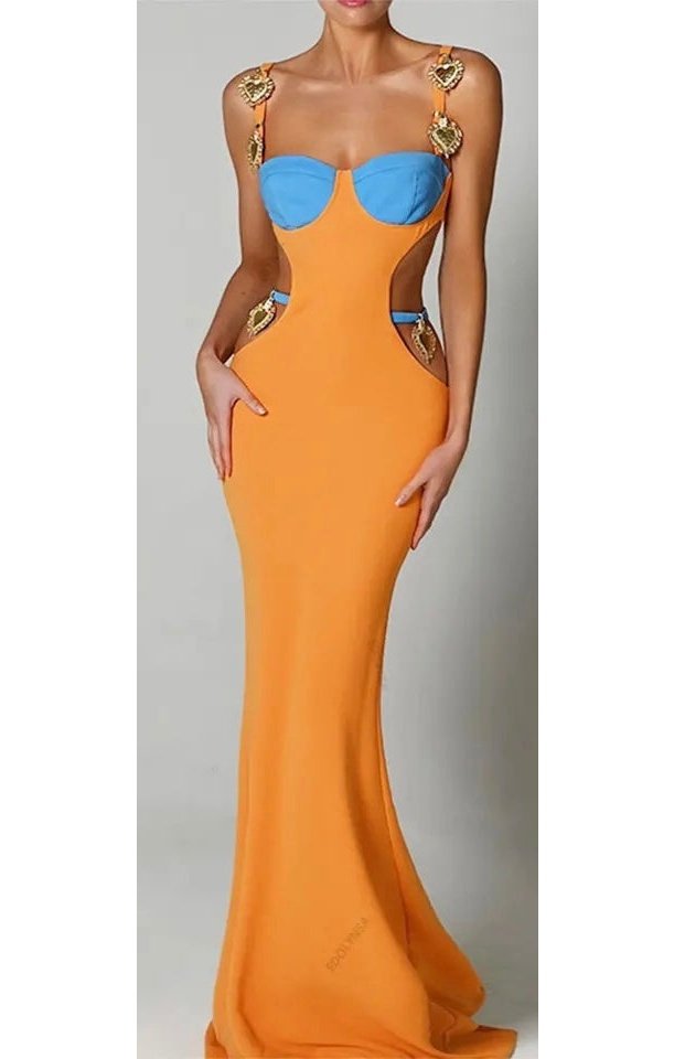 Sexy Cut Out  dress Maxi or Short (THREE COLORS)