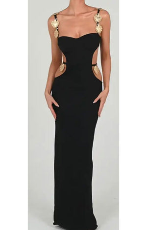 Sexy Cut Out  dress Maxi or Short (THREE COLORS)