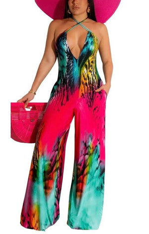 Multicolored Printed jumpsuit