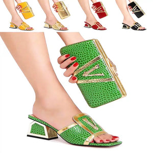 Sandals and Matching  Bag Set (4 Colors)
