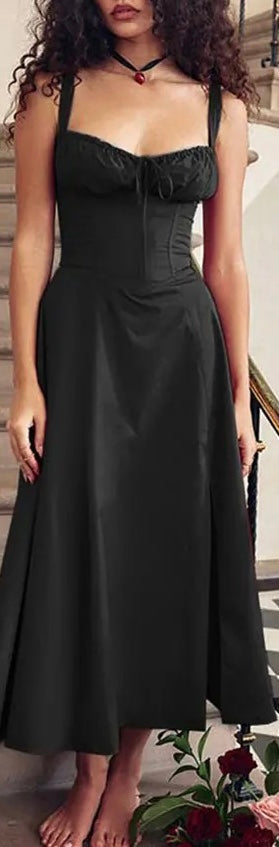 Strapless Flowy Maxi Dress (Many Colors)