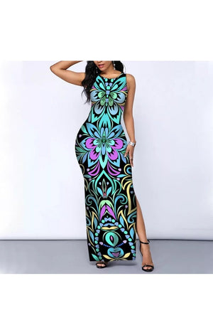 Print Maxi Dress (4 Colors )