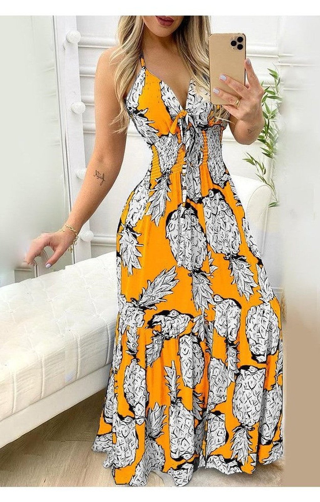 Pineapple Maxi Dress