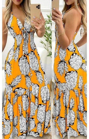 Pineapple Maxi Dress