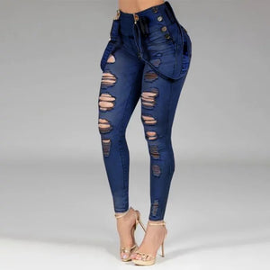 Distressed denim sexy Jeans (3 colors)
