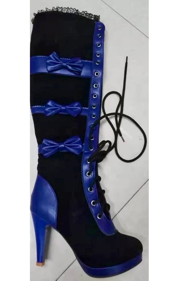 Sexy Bow Over the Knee Lace Up Boot Shoes Women(2 Colors)