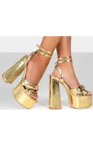 Luxury Sexy Metallic Platform Sandals Heels (Many Colors)