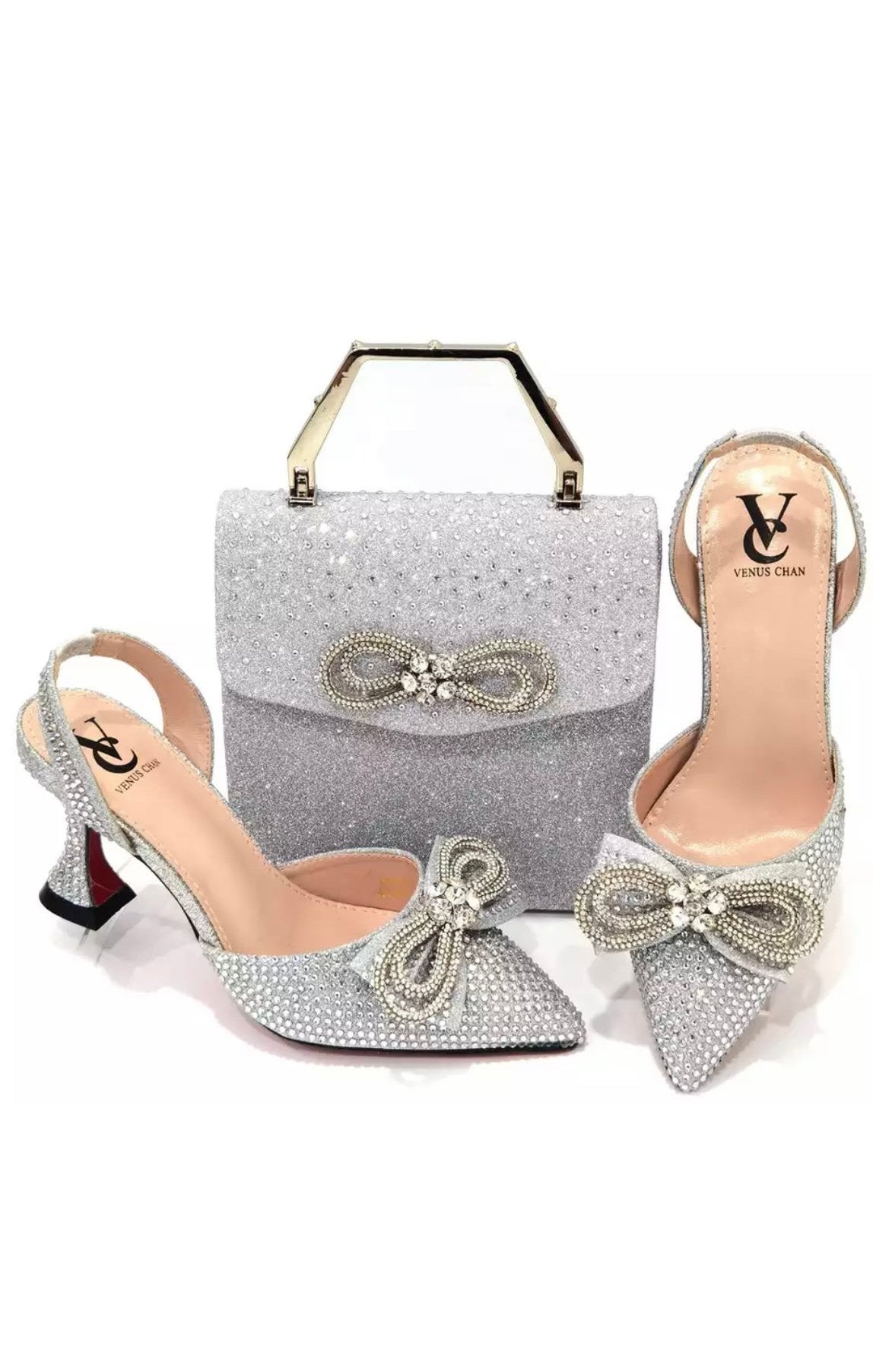 Matching purse bag set Sling Heel (Many Colors)