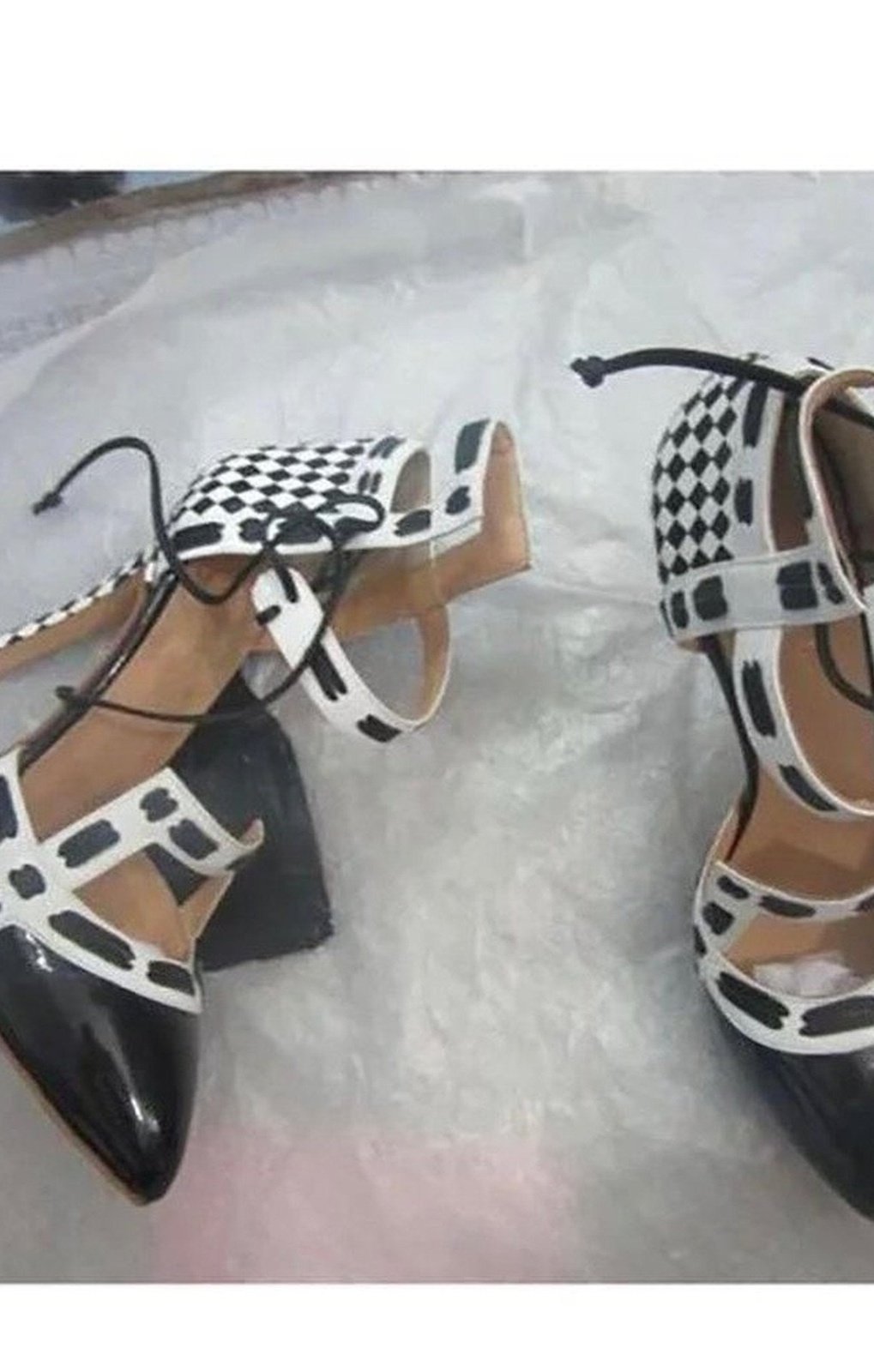 Black White heels (Sold Out)