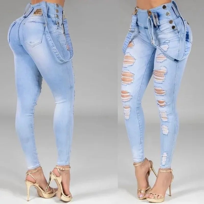 Distressed denim sexy Jeans (3 colors)
