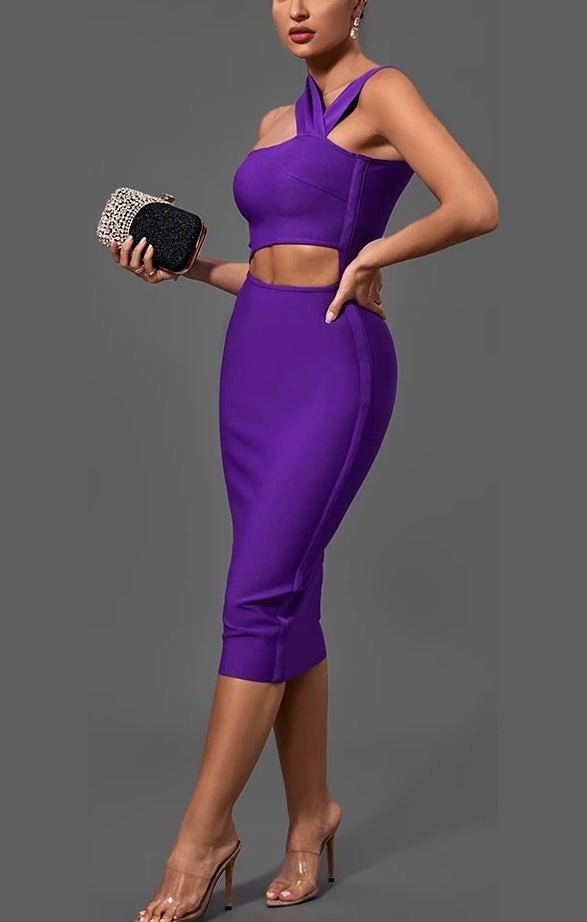 Purple sexy BodyCon dress