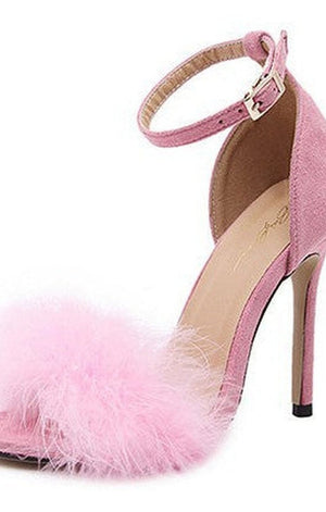 Fur heels  (2 COLORS)