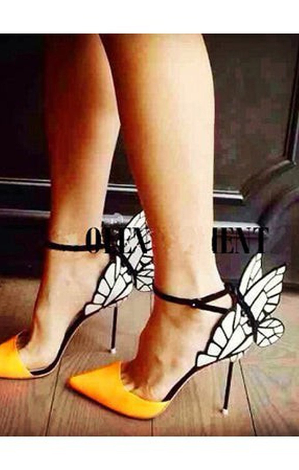 Ankle Strap Butterfly Heels ( 2 COLORS)