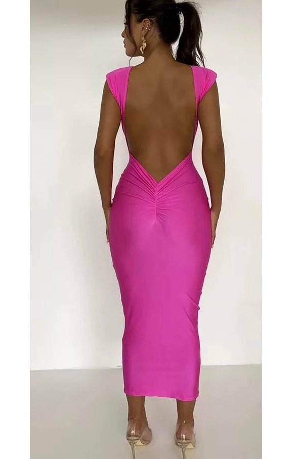 Sexy Backless Maxi Dress (Many Colors)