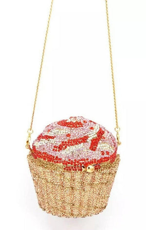 Cupcake bag rhinestone purse
