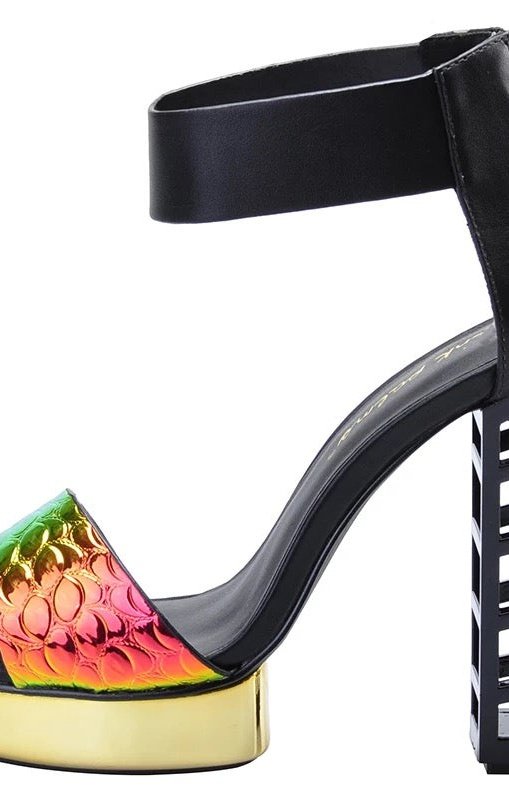 Multicolored  sandals heels (2 Colors)