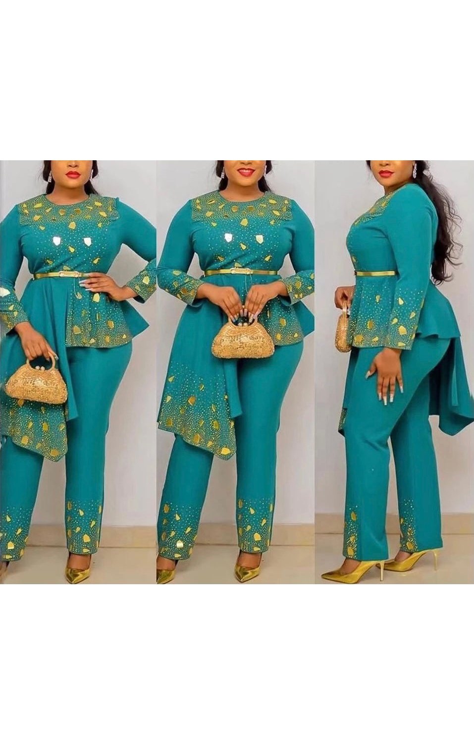 Two Piece Top &  Pants Set (Many Colors) Plus Sizes Available