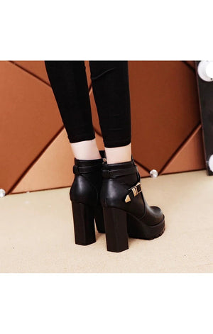 Black Ankle Boots zip up