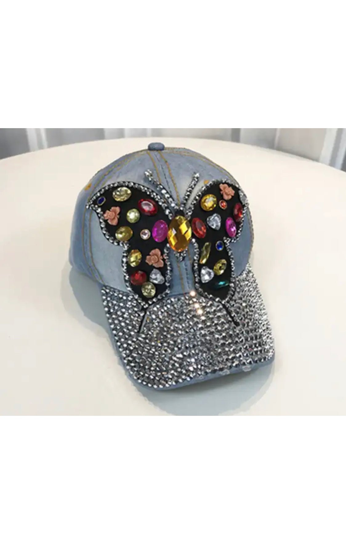 Butterfly Bling Hat (Many Colors)