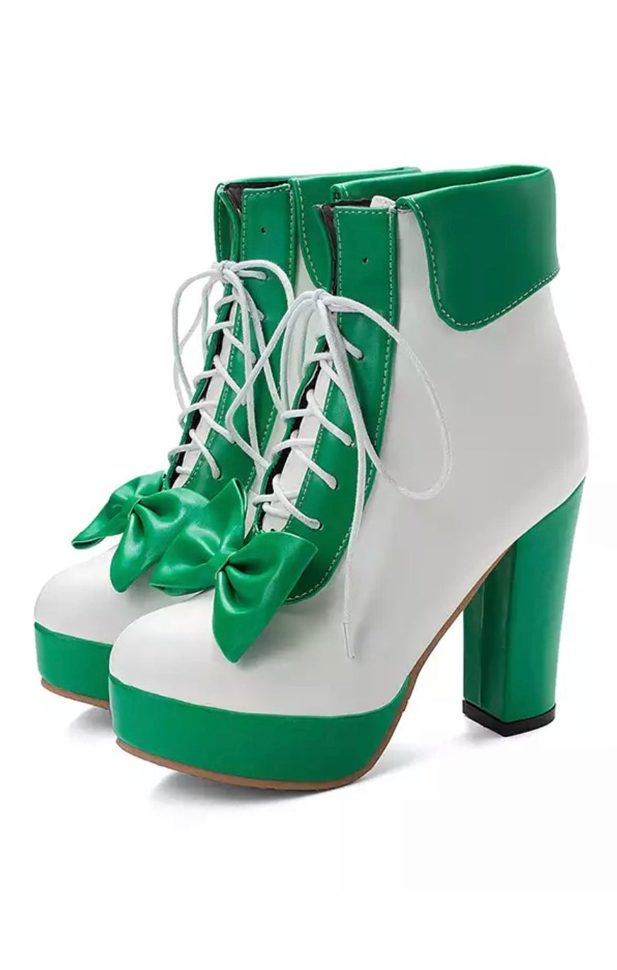 Platforms Ankle Boots Female Chunky Boots( Many Sizes) ( Many Colors)