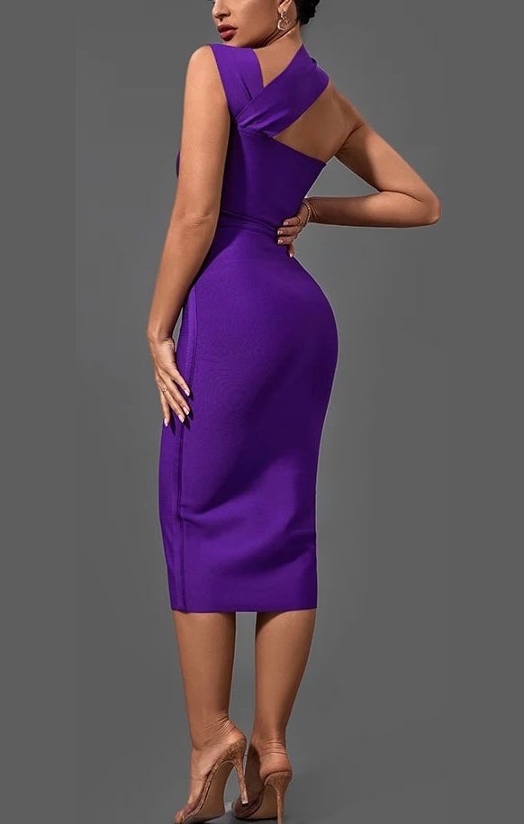 Purple sexy BodyCon dress