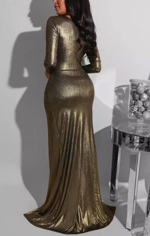 New redesigned Metallic Dress Gown