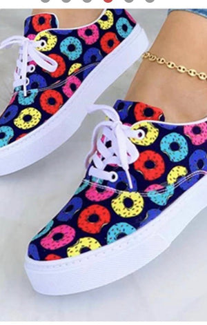 Printed Women’s Sneakers Shoes (5 Colors)