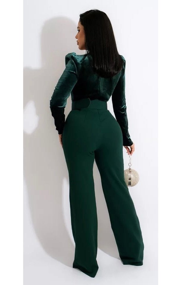 Belted Long Sleeve Jumpsuit (4 Colors)