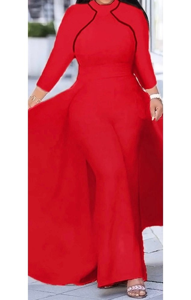 Women 3/4 Sleeve Rompers Wide Leg jumpsuit  (Many Colors) (Many Sizes) Plus Sizes Available