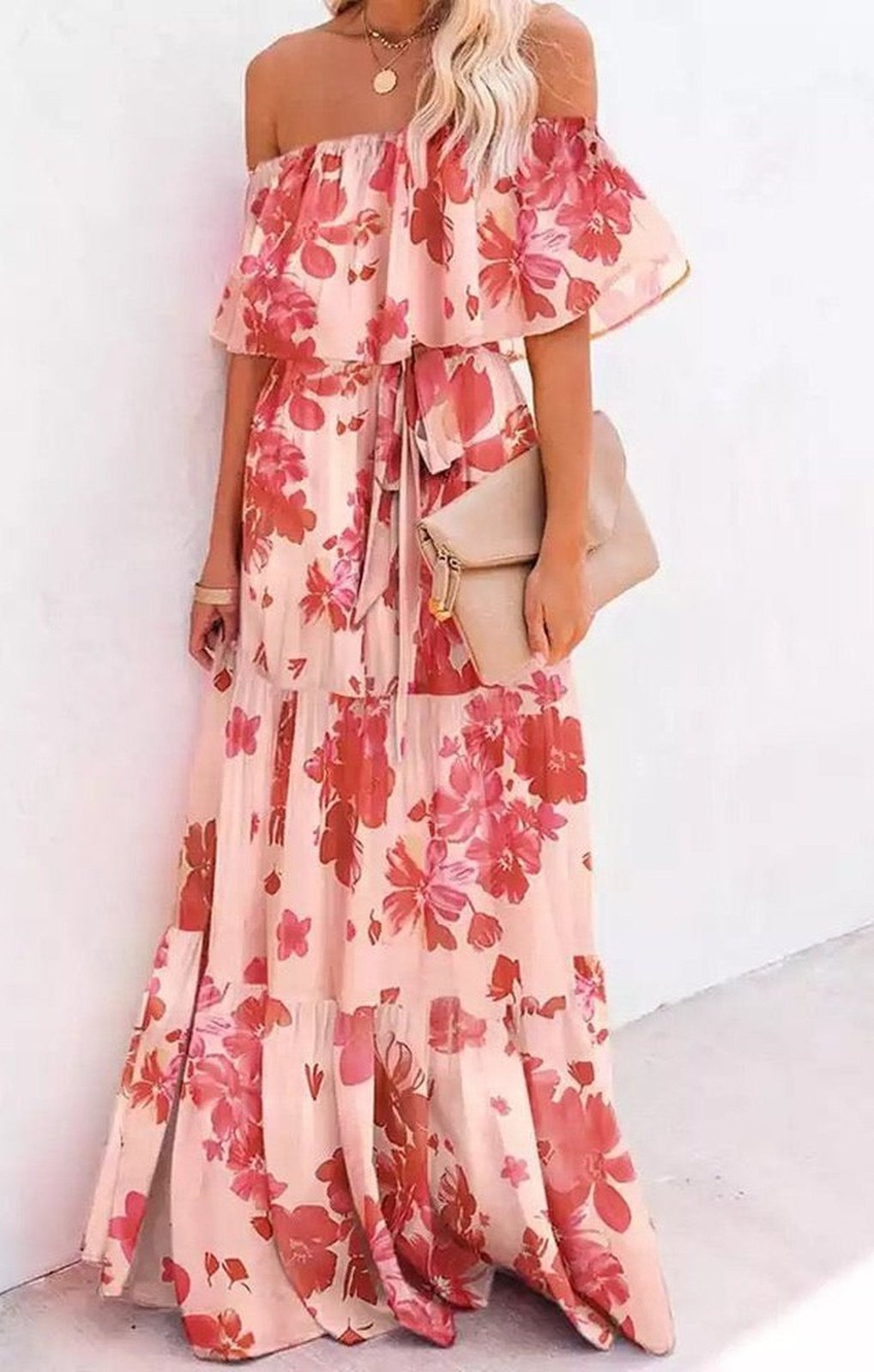 Colorful Print Flowy Dress (Many Colors)