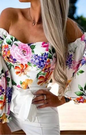 Floral Sexy Top