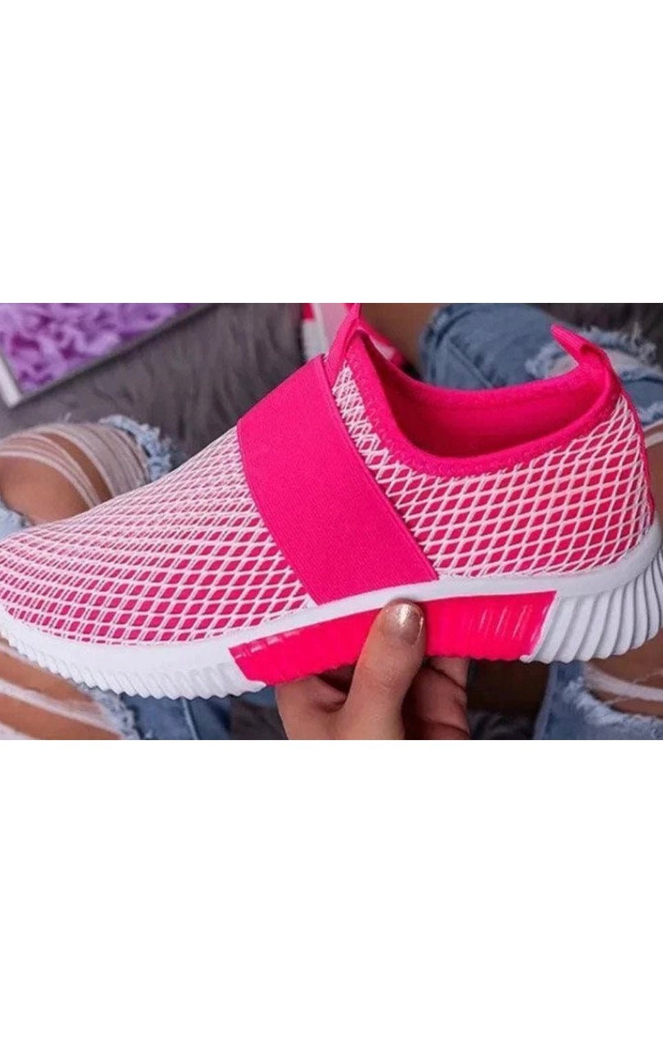Women’s Mesh Breathable Slip one Sneakers (Many Colors)