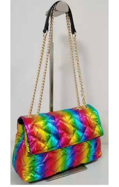Rainbow Multicolored bag purse chain