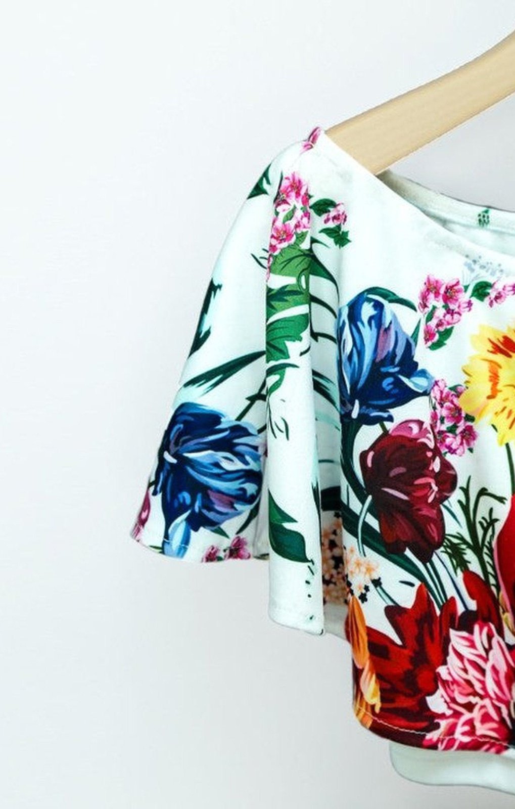 Floral print Cropped Top & Skirt Set