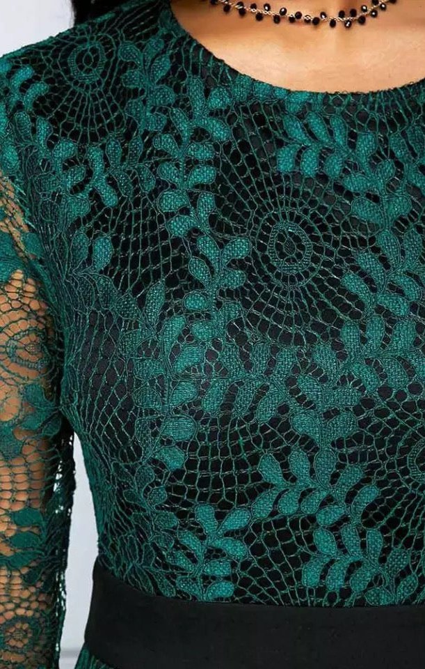 Long Sleeve Fishtail Hem Bodycon Midi Dress