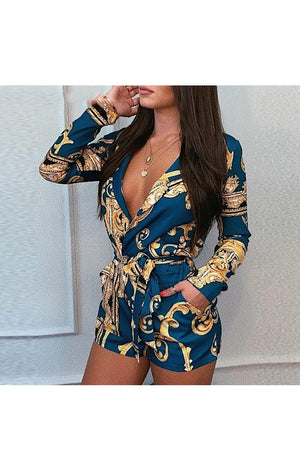 Sexy print jumpsuit