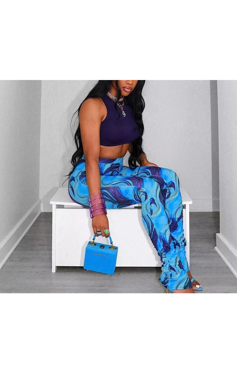 Printed Multicolored Pants