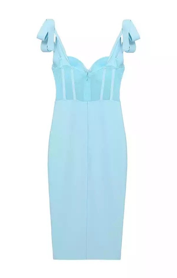 Baby Blue Stones Party Dress