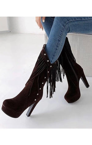 Tassel  boots Ladies shoes (3 Colors) (Many Sizes)