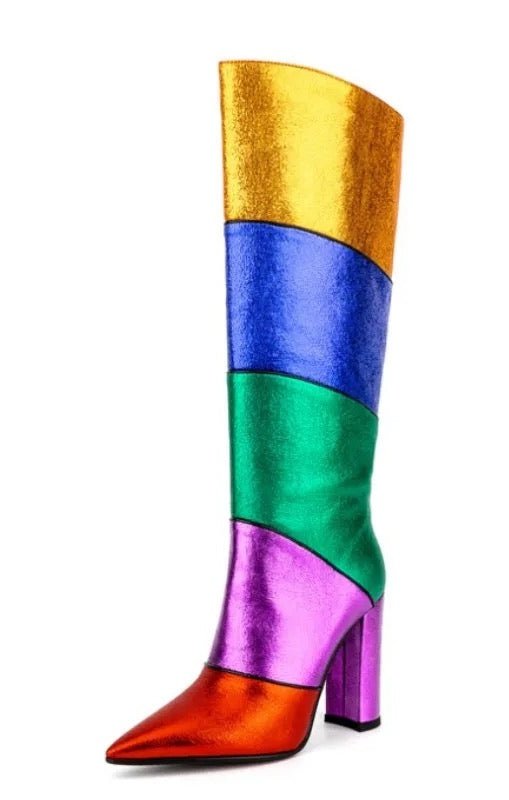 Multicolored Boots