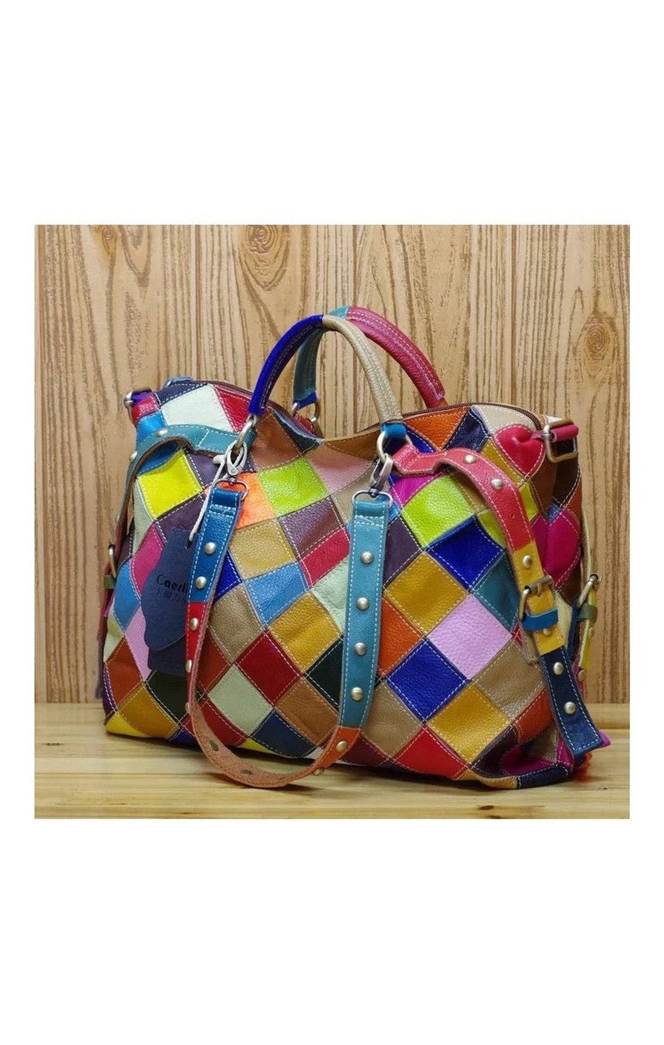 Multicolored purse bag
