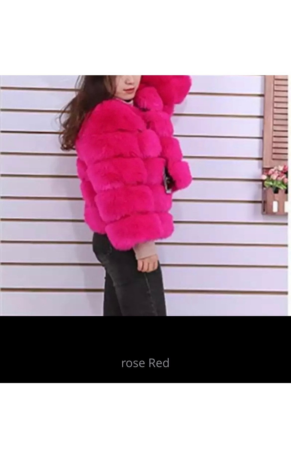 Ladies Fox Coat Natural Fur Winter stylish Plus Sizes Available ( Many COLORS) (Many Sizes)