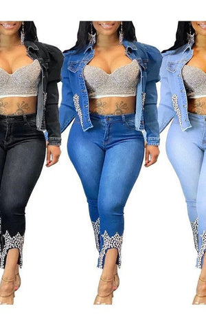 Jean pants outfit set (Many Colors) (Many Sizes)