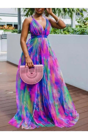 Tie dye Maxi Dress (2 Colors)
