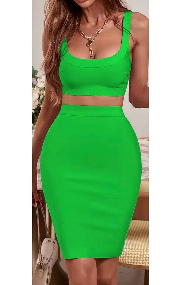 Two Piece Skirt Set (Many Colors)